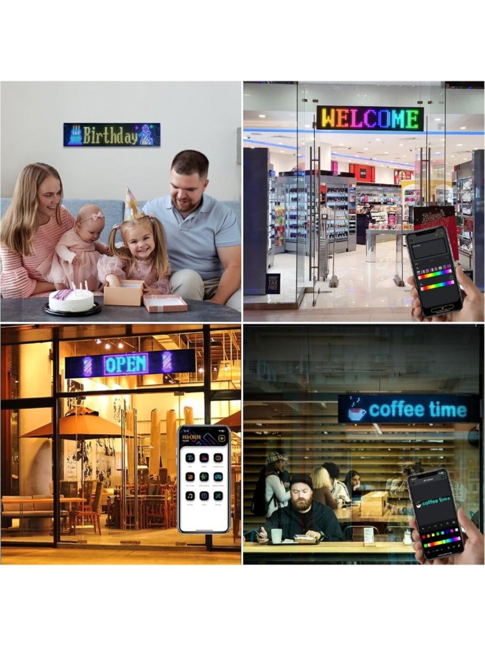Custom LED Sign with Bluetooth Control - Programmable Scrolling Display for - Picture 8 of 9
